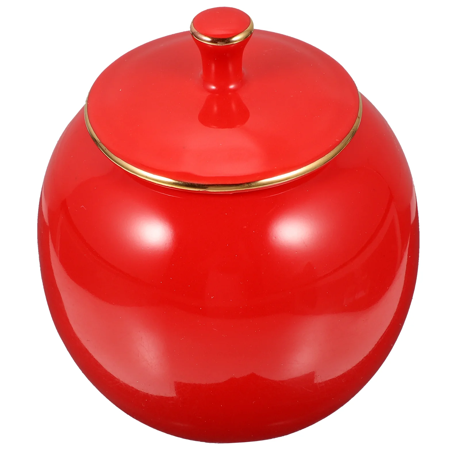 

Sugar Bowl Lid Airtight Tea Jar Loose Tea Leaf Storage Honey Pot Traditional Tea Tin Spices Container Ceramic Food Storage Jar
