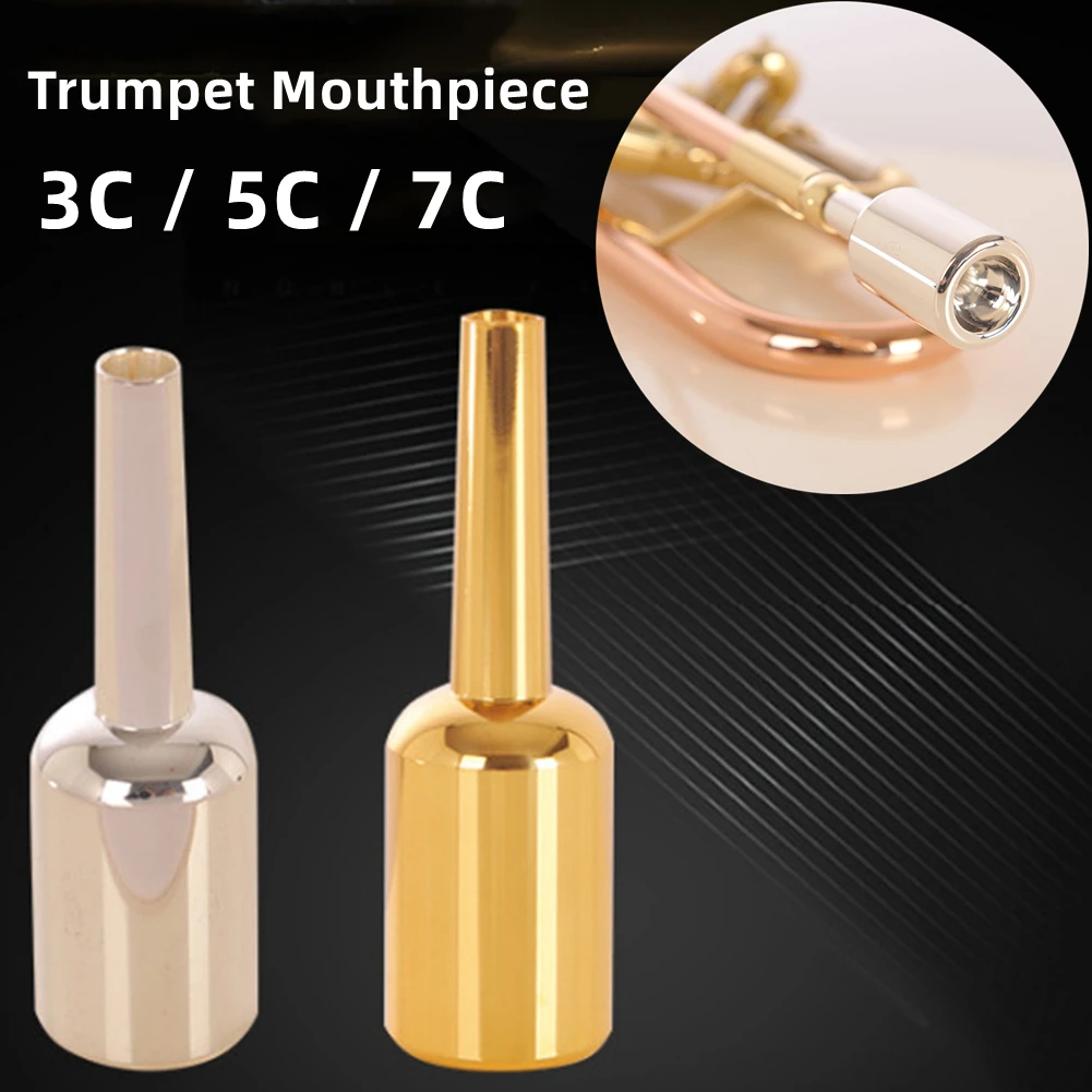

Professional Brass Trumpet Mouthpiece 5C 3C 7C Replacement For Gift To Beginner Advanced Players Musician Instrument Accessory