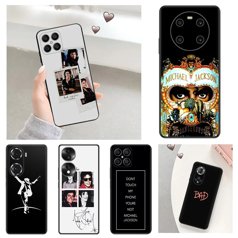 

Michael Jackson Soft Phone Case for Honor X9 X8 5G X7 X6 70 60 SE 50 30i X40 Play 6T 9A 6C Magic4 Pro 8X 20 Lite Matte Cover
