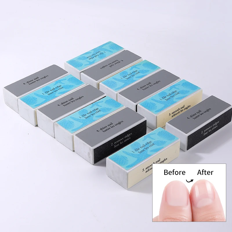 Nail Buffer Block 5 Pcs/Lot Polish Sanding Sponge 4-sided Na