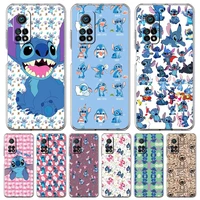 funny cute stitch cartoon phone case for xiaomi poco x3 nfc f3 m3 gt m4 mi 11 lite 5g ultra 11t 11x 12 pro 11i 12x clear cover