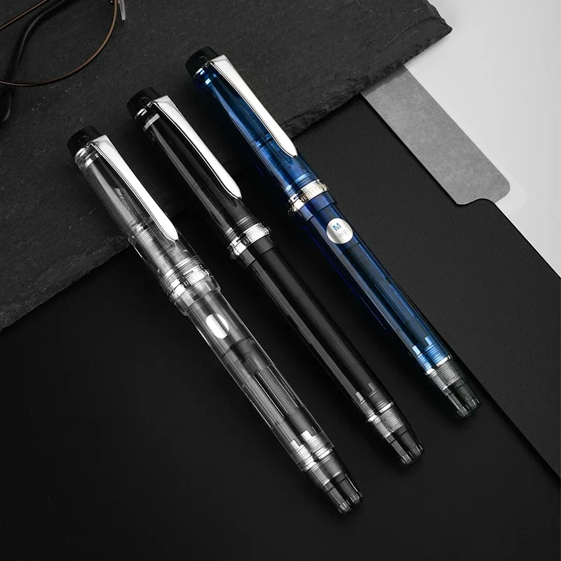 Фото Горячая новинка: Оригинальная перьевая ручка Pilot CUSTOM HERITAGE 92 с прозрачным поршнем и пером из 14-каратного золота. Классические цвета: синий, черный, оранжевый. №4