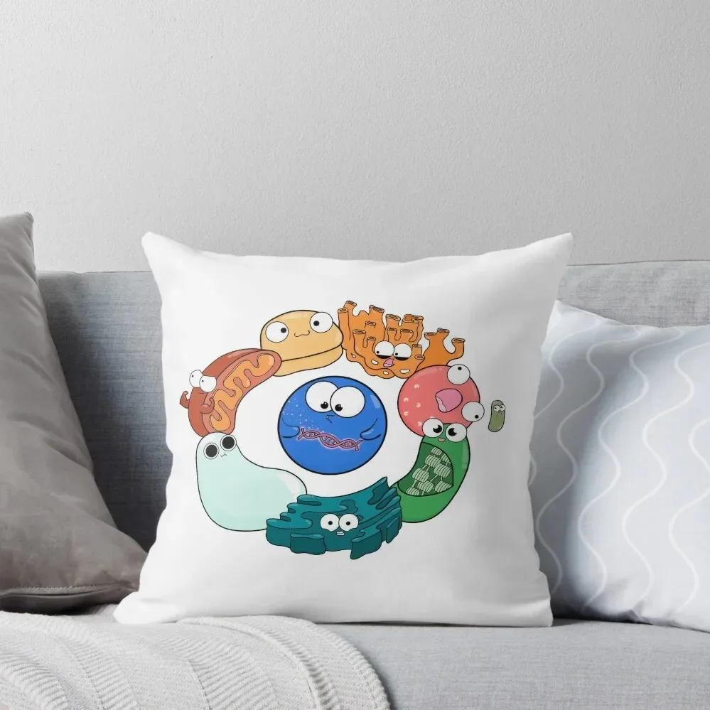 Cell Organelle Friendship Круглая подушка на заказ Подушка для фотографий Чехлы подушек