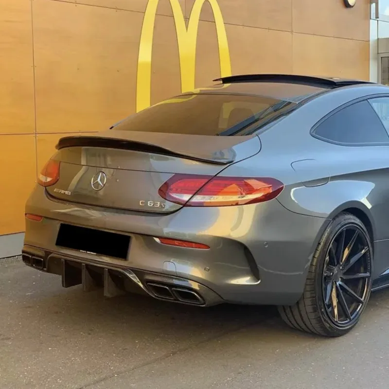 Для Mercedes W205 ABS задний бампер хвостовой спойлер для BENZ C Class W205/A205/C205 2-дверный