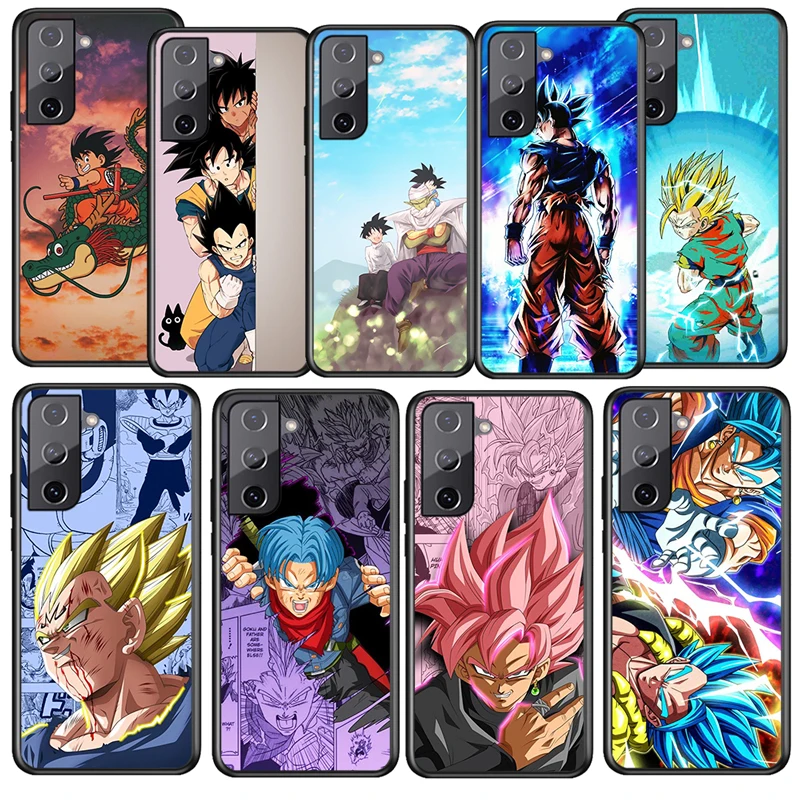 

Hot Dragon Ball Son Goku For Samsung Galaxy S22 S21 S20 Ultra Plus Pro S10 S9 S8 S7 4G 5G Soft Black Phone Case Funda Coque Capa