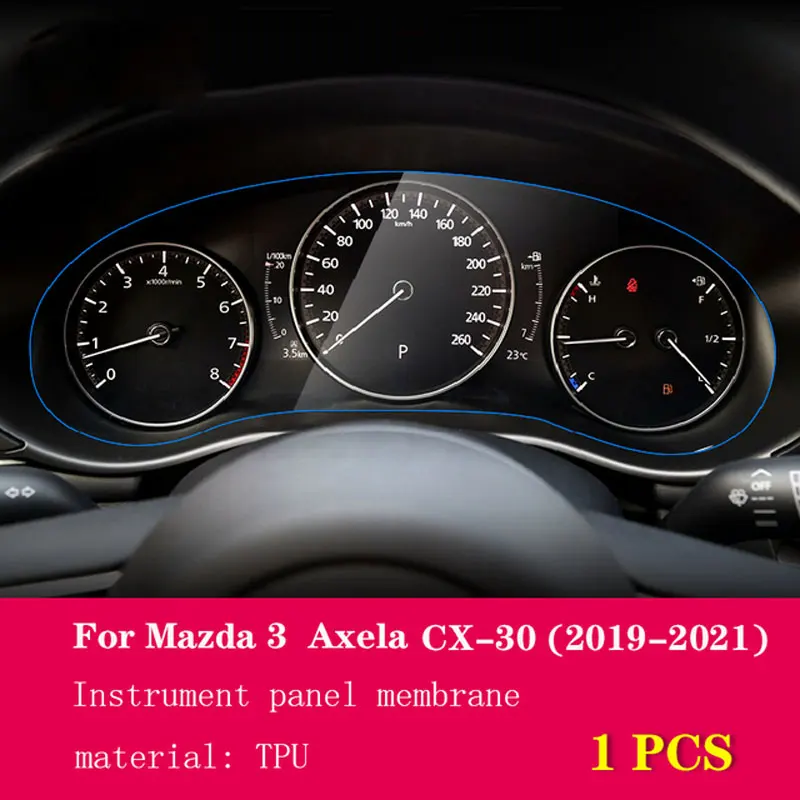 For Mazda 3 Axela CX-30 2019 2020-2022 Automotive interior Instrument panel membrane LCD screen TPU protective film Anti-scratch