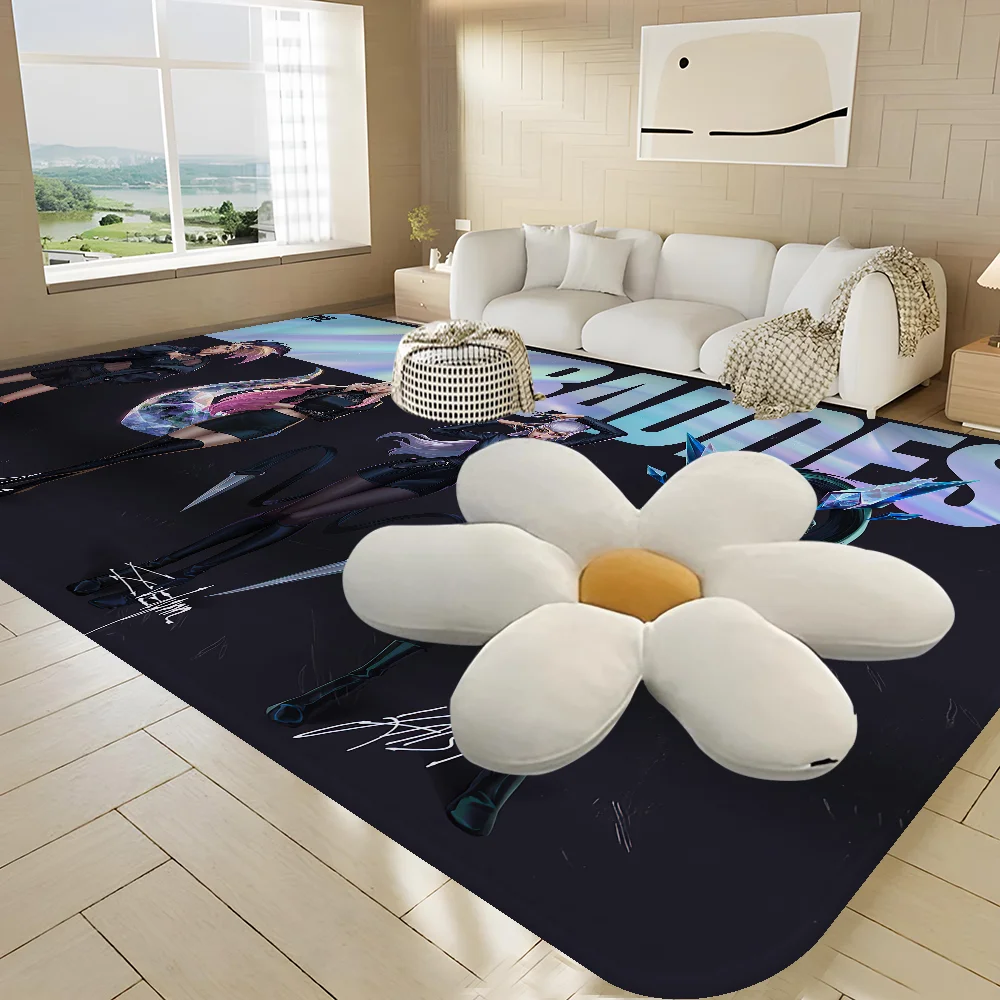 L-LOL-KDA Kaisa Ahri Akali напольный ковер противоскользящий впитывающий воду длинная
