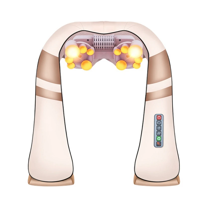 

Neck Shoulder Massager With Heat, Electric Multifunction U Shape Back Massage Device For Home Office Cars, EU Plug