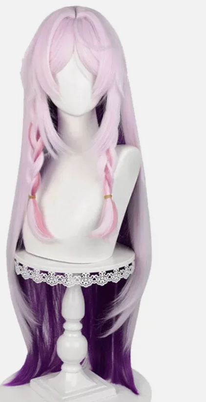 Genshin Impact Citlali Natlan Косплей Парики 90 см Розовые Смешанные Фиолетовые Синтетические