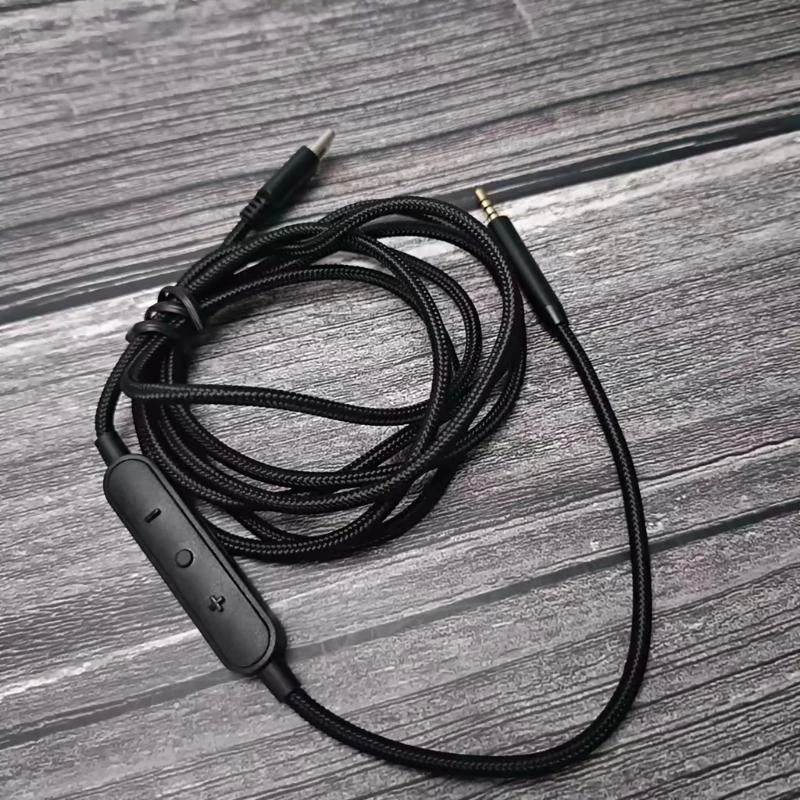 Фото Качественный USB C до 2,5 мм кабель для наушников для QC25/QC35/QC35II/QC45/NC700/Y40/Y45/Y50 с встроенным микрофоном 150 см 150 №4