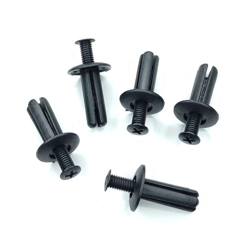 

20 шт. универсальная обшивка двери автомобиля, расширительная крепежная заклепка, автомобильная пластиковая защелка, пряжка 8,5 мм, отверстие, тип нажимного типа для Toyota VW Ford