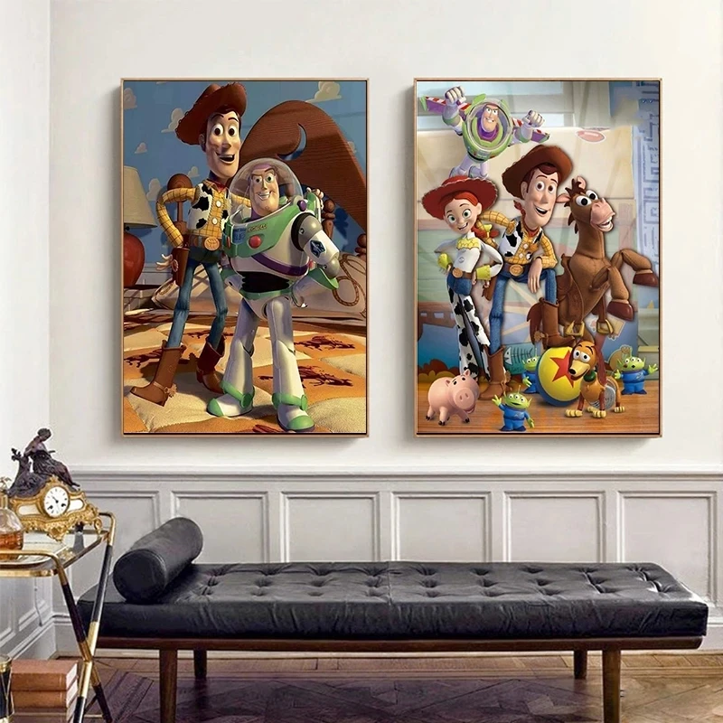 

Disney Animation Toy Story Canvas Painting Posters and Prints Wall Art Pictures for Living Room Home Decoration Cuadros