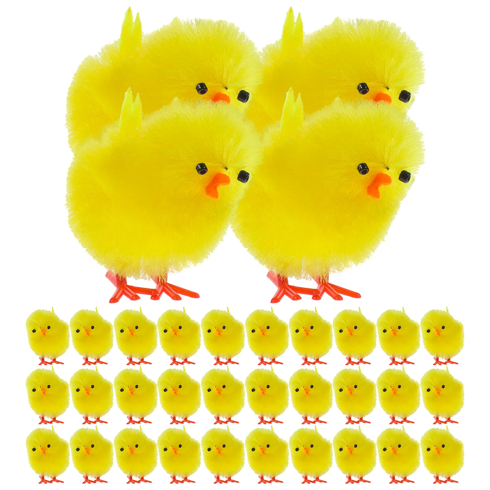 

36 Pcs Chicken Plushie Stuffed Animals Kids Easter Chick Windup Toys Kids Plush Chick Ornaments Bouquet Chicken Stuffed Animals
