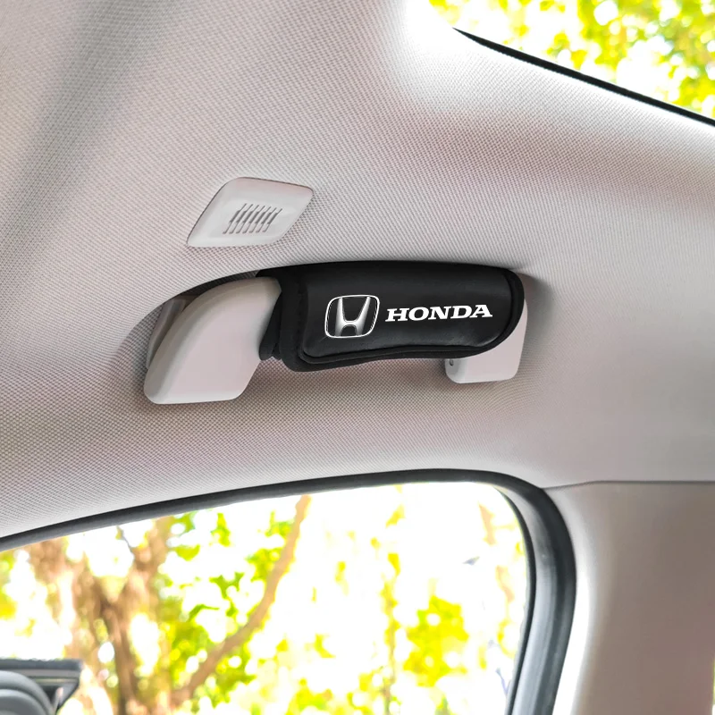 

1/2PCS Auto Interior Accessories Car Roof Handle Protection Cover Pull Gloves Stickers Case For Honda Mugen Power Civic Accords