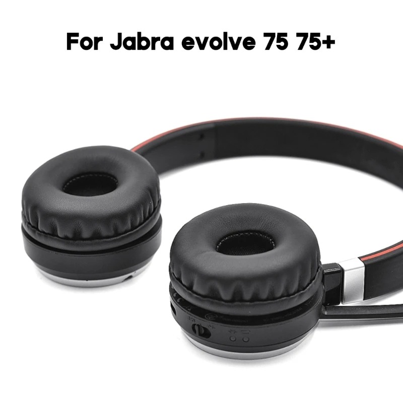 

Elastic Ear Pads Cover for Evolve 75 75+/75 UC/75 MS Headphone Noise Cancelling Earmuff Cushions Qualified Ear Pads H8WD