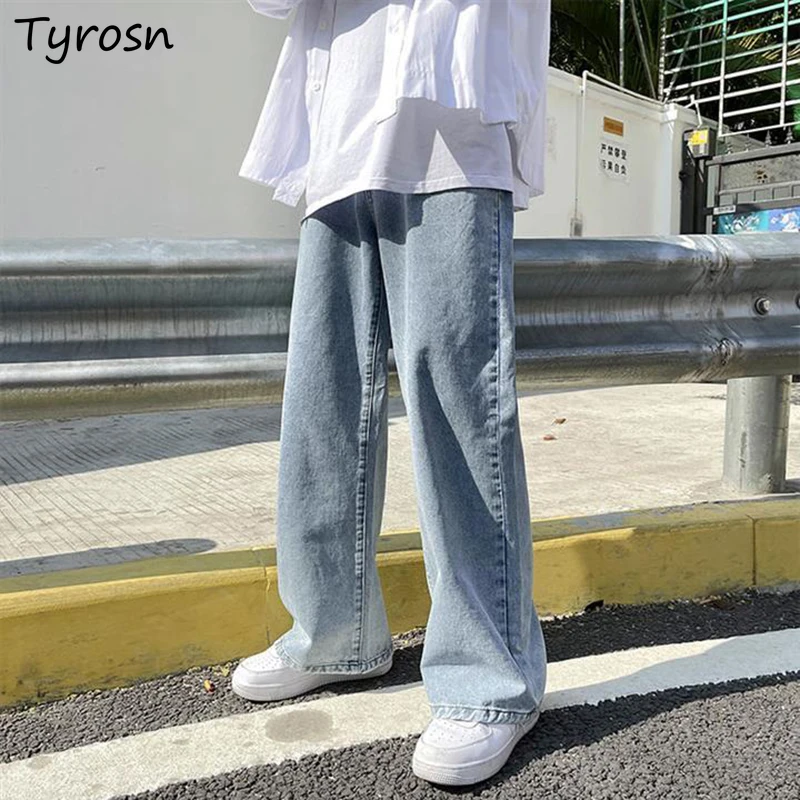 

Jeans Women Harajuku Hip Hop Wide Leg Jean Streetwear Leisure Fresh Hong Kong Style Chic Loose Denim Trousers Teens BF Unisex