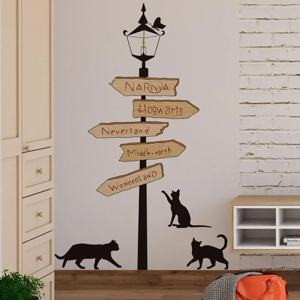 

Cartoon Wall Stickers Guide Sign Wall Decals Wallpaper For Living Room Bedroom Bathroom Decoration