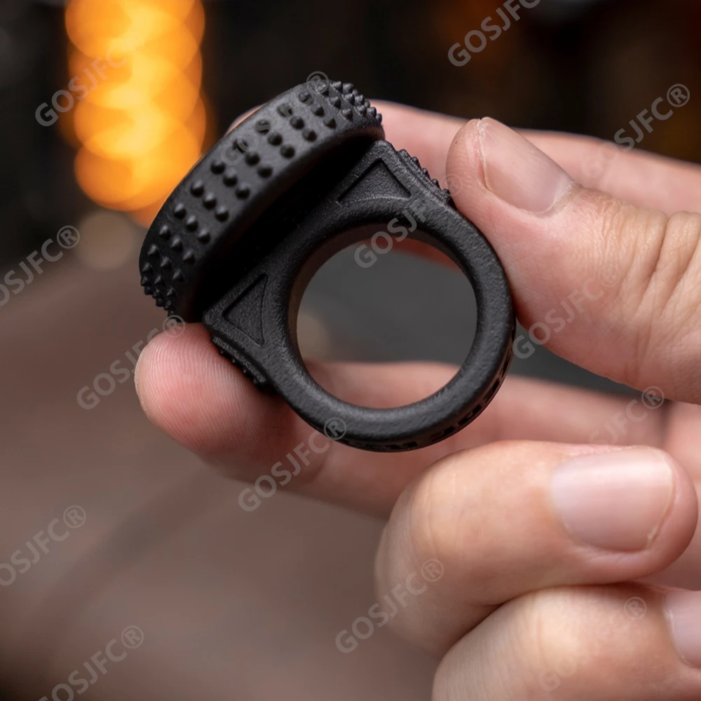 Фото HAOTZ EDC Nuclear Rat Ring Spinner из нейлона, с плотной механической конструкцией, антистрессовая игрушка, фиджет-игрушка для взрослых. №3