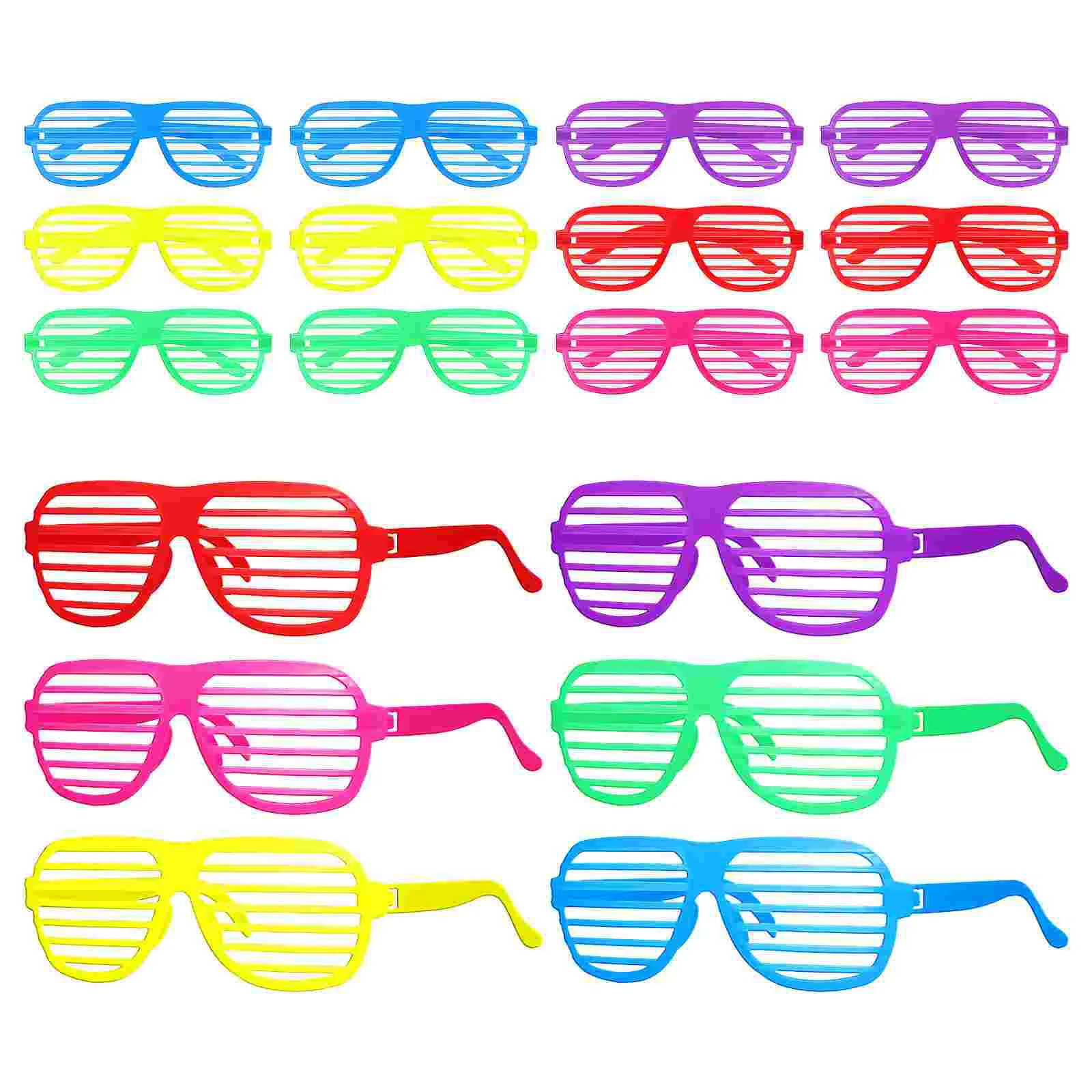 18 шт. ретро-декор вечерние очки жалюзи аксессуары 90-х годов пластиковая оправа