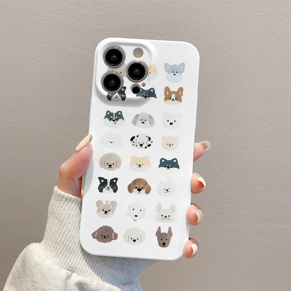 Чехол для телефона с изображением милой собаки iPhone 15 14 13 12 11 Pro Max защита от падения