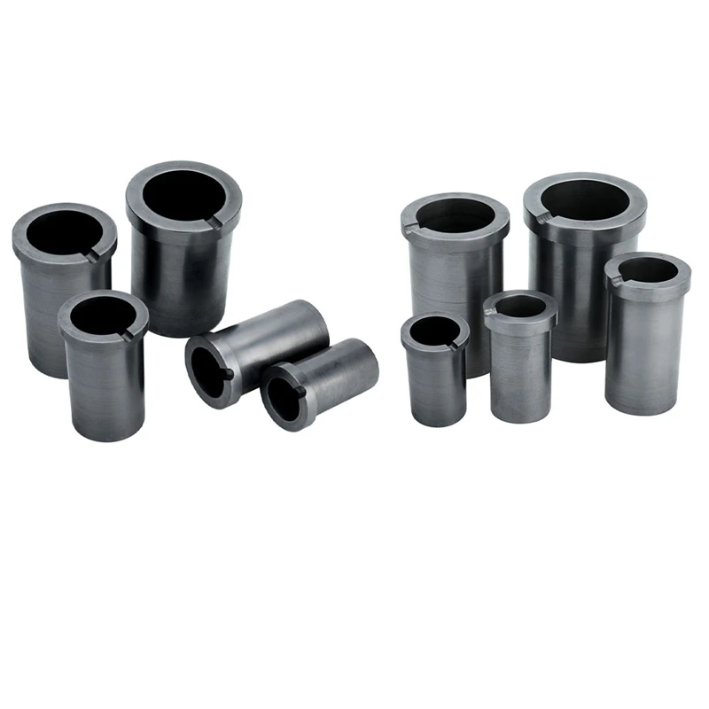 

2 Pcs High-Purity Melting Graphite Crucible For High-Temperature Gold And Silver Metal Smelting Tools 1Kg & 2Kg