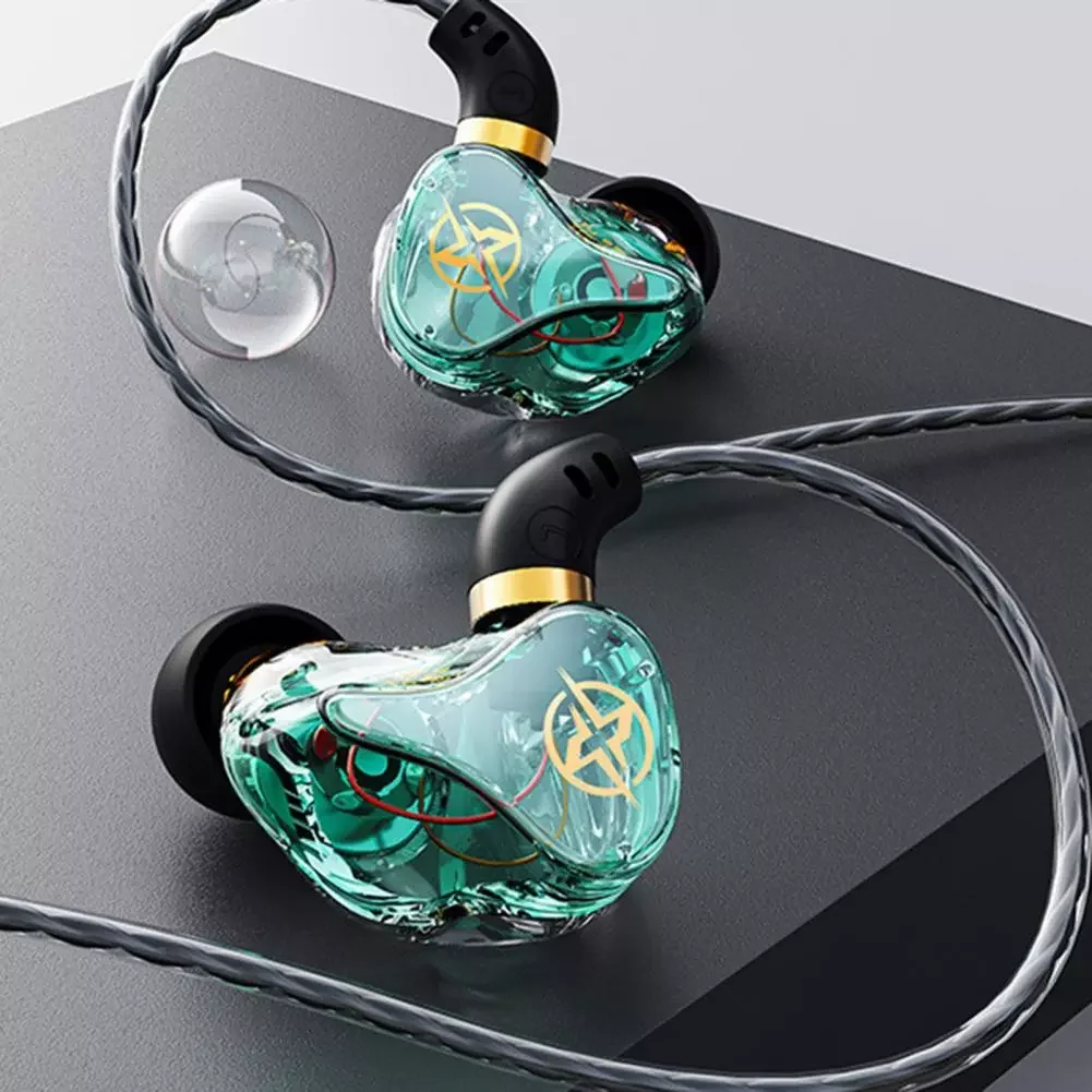 

TM02 Wired Earphone In-ear Stereo Clear Noise Reduction Headphone Headset for Music