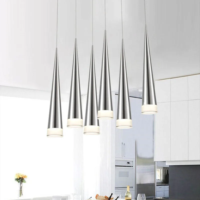 

Simple led Pendant Lights AC85-265V 5W Modern led Conical Pendant Lamps Aluminum Hand Lighting dining-room bar Restaurant Lamp