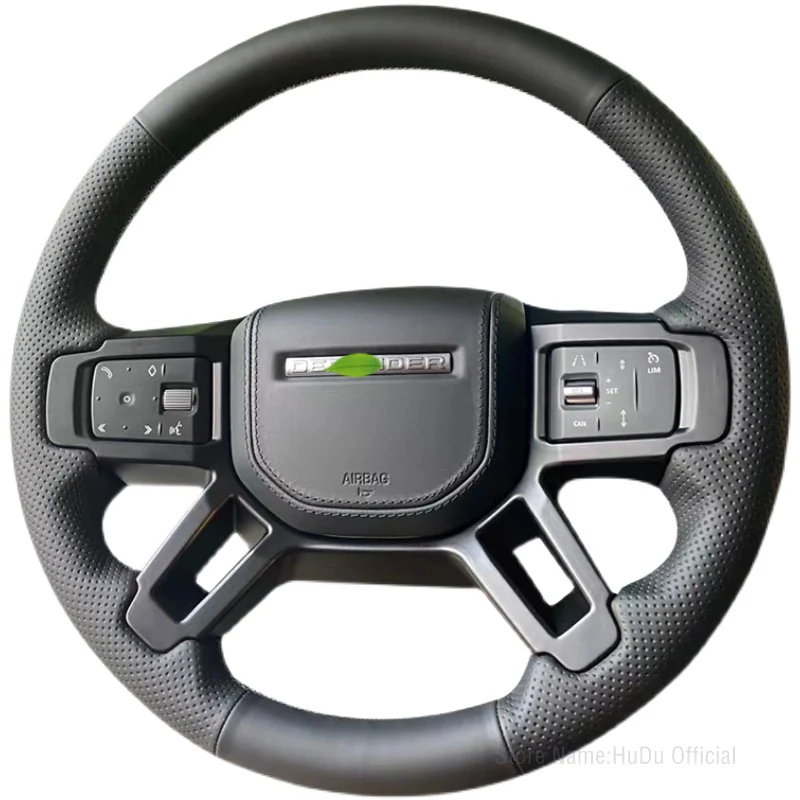 

Сделай Сам Алькантара кожа с ручной строчкой для Land Rover Defender Discovery 5 4 Range Rover Sport Freelande 2 Чехол рулевого колеса автомобиля