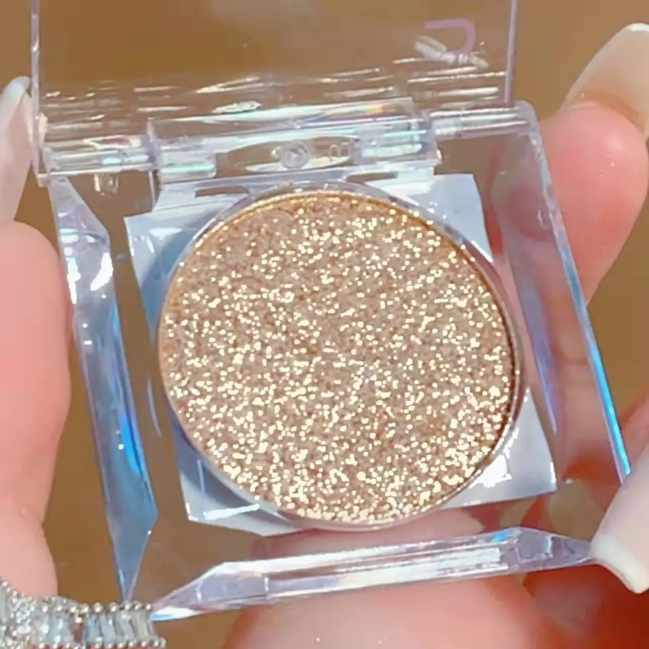 Блестящие тени для век осветляющие глаза макияж водостойкие мерцающие палитры