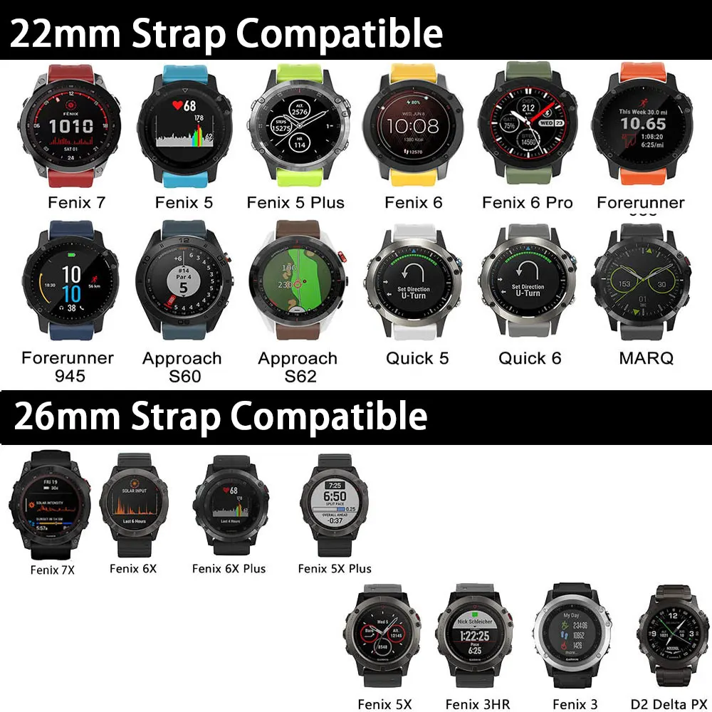 Nylon Watch Strap For Garmin Fenix 5 6 7 5X 6X 7X 3 HR Forerunner 935 945 Quatix 5 Wrist Bracelet Smartwatch Watchband