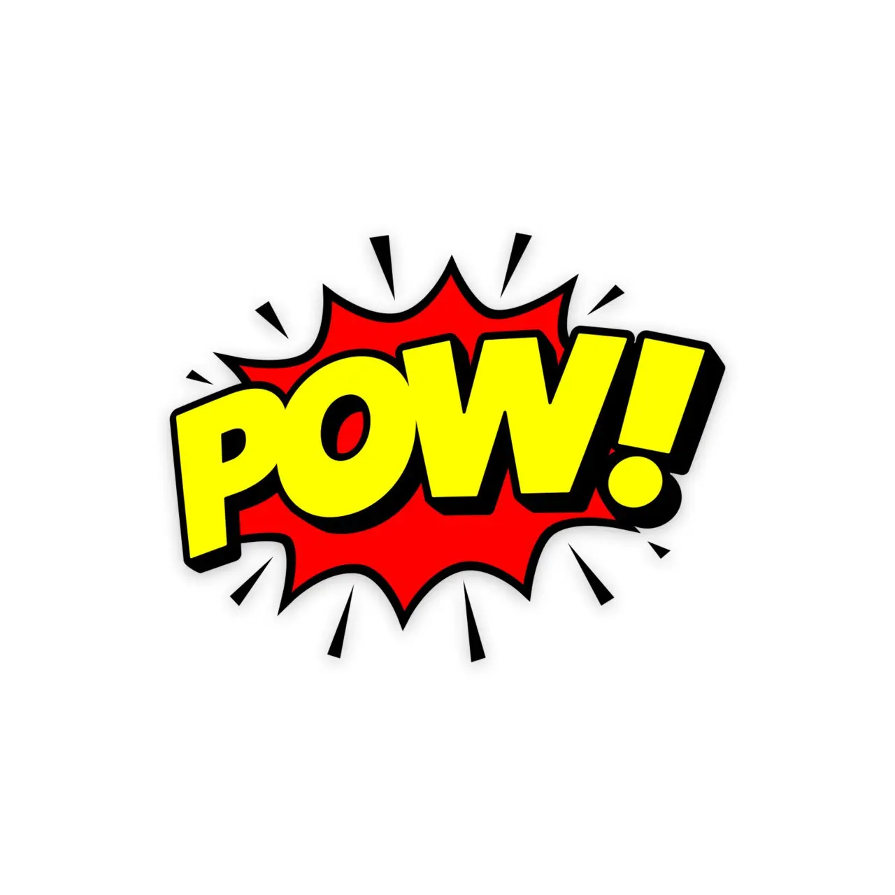 

POW! Comic Effect Sticker Plane Extreme