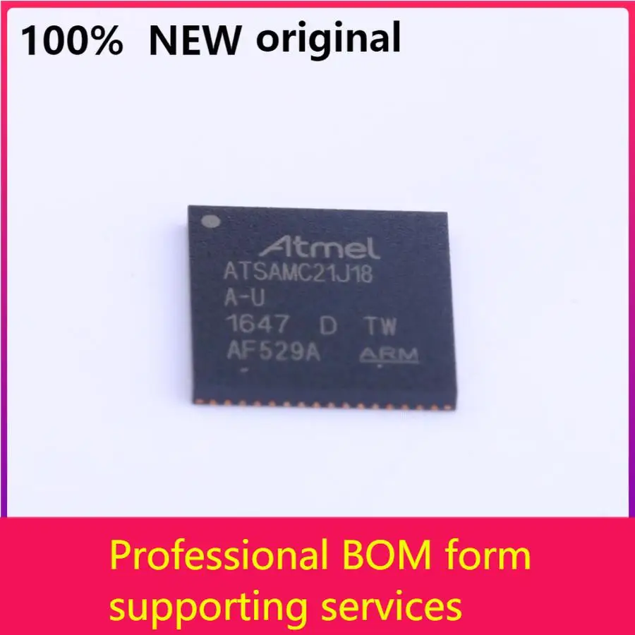 

MCU 32-Bit SAM C21J ARM Cortex M0+ RISC 256KB Flash 3.3V/5V 64-Pin VQFN T/R - Tape and Reel ATSAMC21J18A-MUT100% original