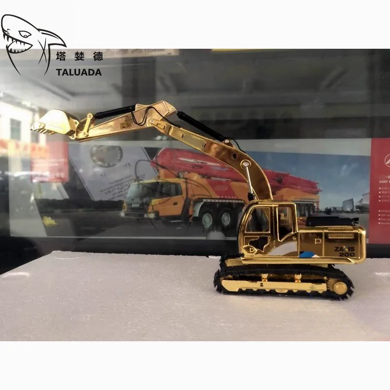 Для HITACHI ZAXIS200-5A сплав масштаб 1:40 модель Золотой экскаватор игрушка