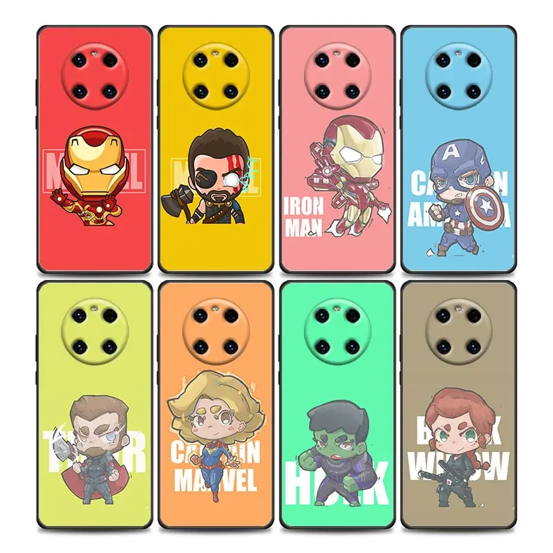 

Marvel Avengers Cute Comics Cartoon Phone Case For Huawei Mate 10 20 40 40Rs Y6 Y7 Y7a Y8s Y8p Y9a Enjoy 20e 2019 Lite Pro Plus