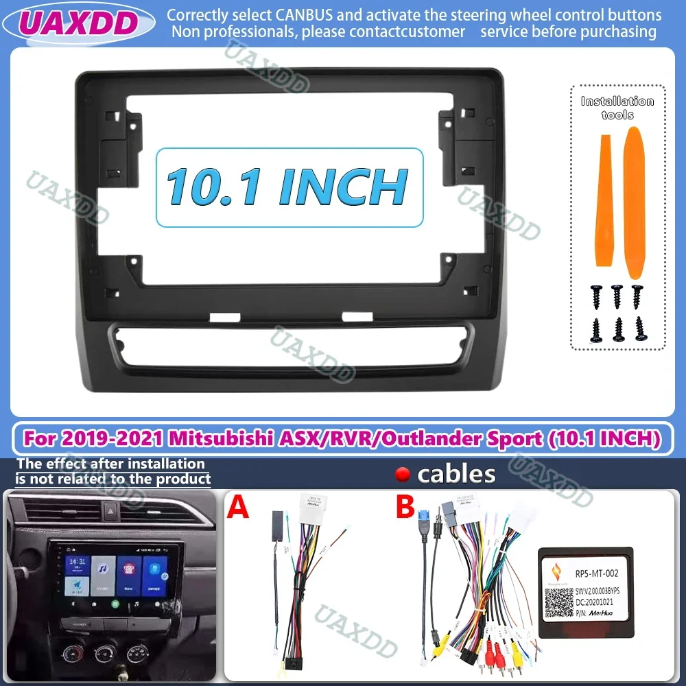 Рамка автомобильного радио для Mitsubishi ASX RVR Outlander Sport 2019-2021 10 1-дюймовая стерео