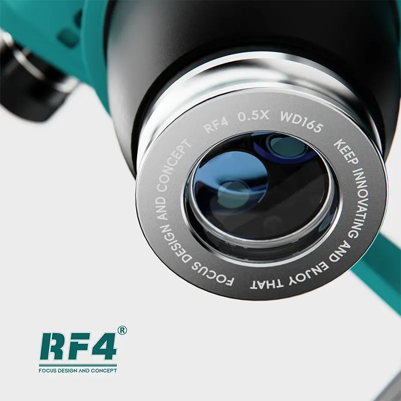 

RF4 0,7X линза Барлоу для микроскопа, резьба 48 мм, уменьшает увеличение, оптический аксессуар для пайки печатных плат/ремонт электроники SMD