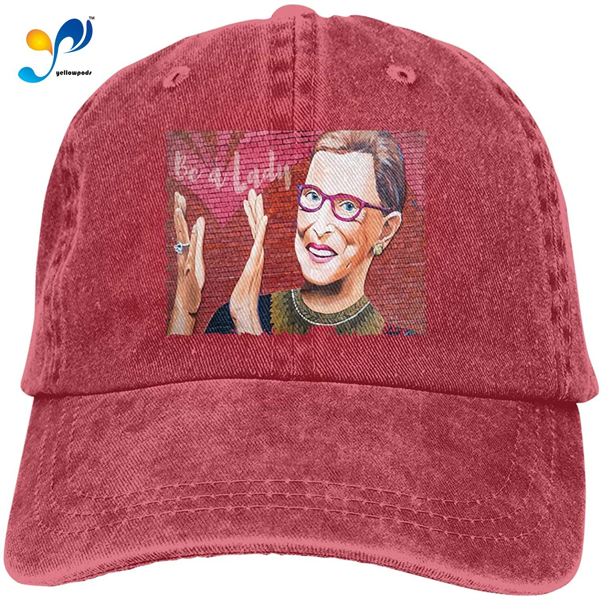 

Be A Lady Like Ruth Bader Ginsburg Hat Vintage Denim Baseball Caps Cotton Dad Hat Unisex Sandwich Hat Sombreros De Mujer