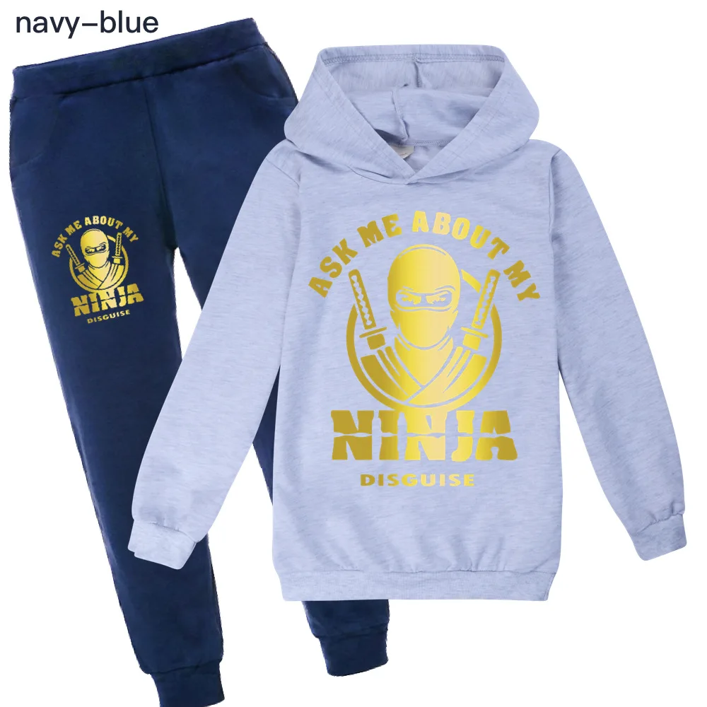 Детская одежда NINJA KIDZ толстовки свитер хлопковый свитшот костюм с мультяшным