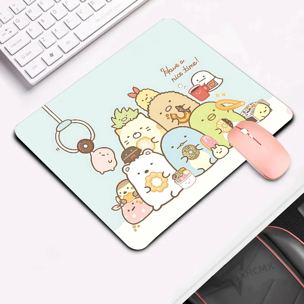 S-Sumikko Gurashi Коврик для мыши HD Печать Компьютерные геймеры Запирающийся край