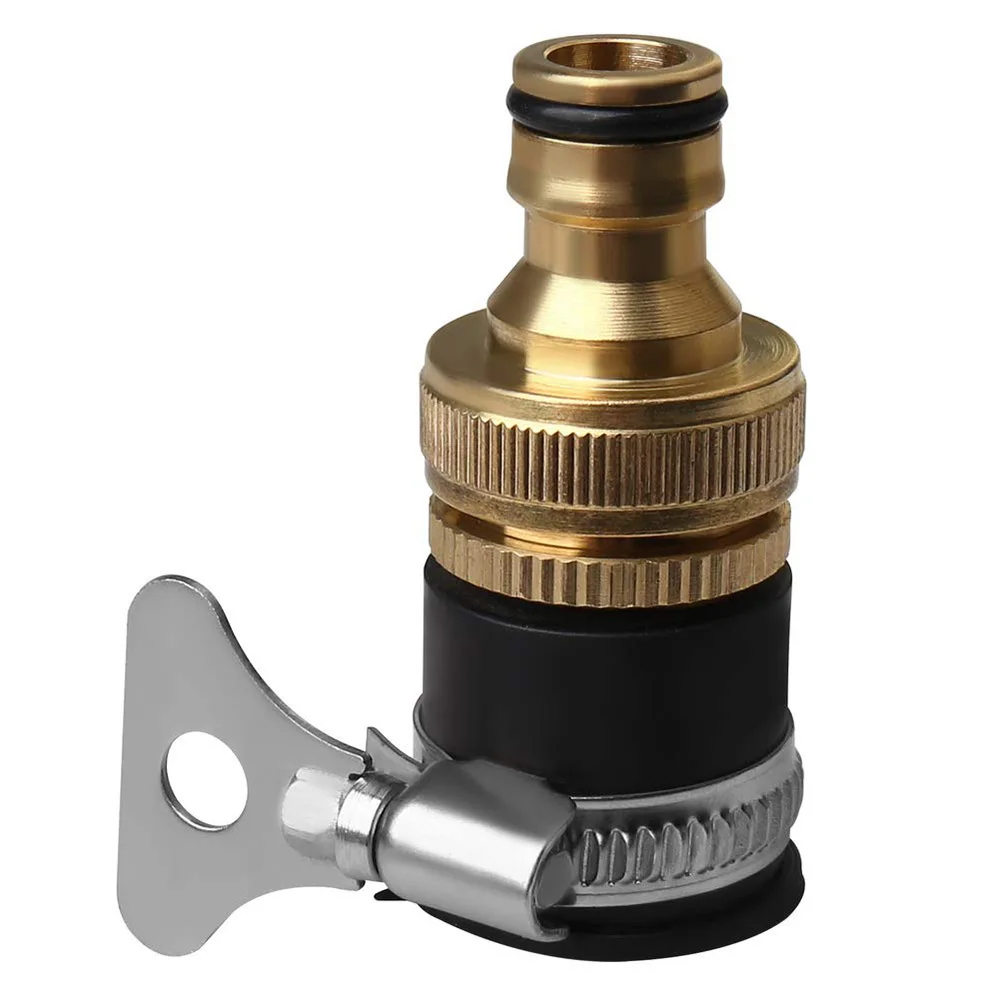 

1/2 "3/4" Thread Hose Tap Connector Brass Fitting Washing Machine Adapter Quick Nozzle Universal Kitchen Garden Faucet Practical