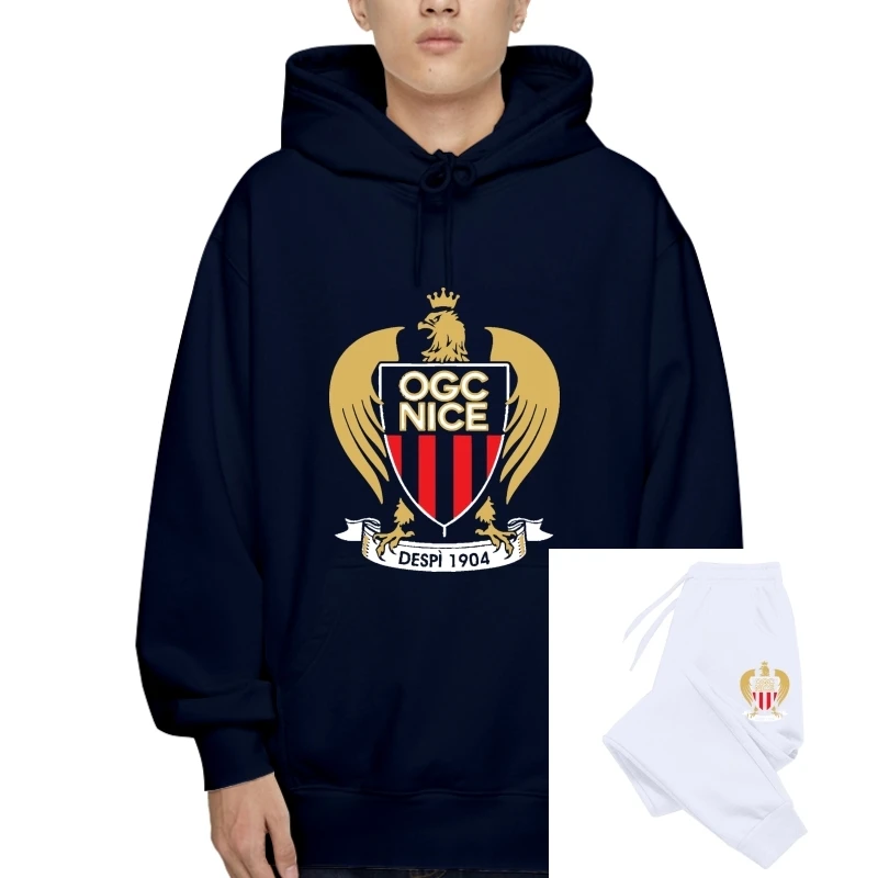 

Ogc Nice Les Aiglons France Ligue Football Soccer Football T-Sweatshirt Hoodies Team Sports Plus Winter Hoodiess Outerwear