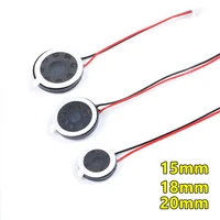 1pcs round 8 ohm 1w speaker 8ohm 15mm 18mm 20mm loud speakers mobile phone small loudspeaker audio connector