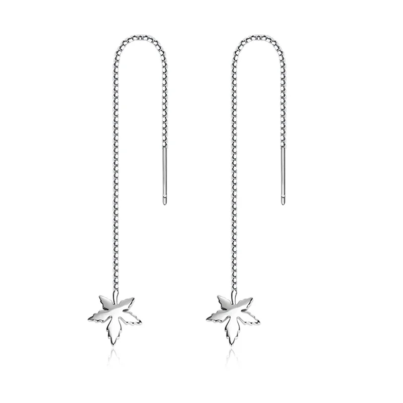 

Серьги с кленовым покрытием, 10 см, 18 карат