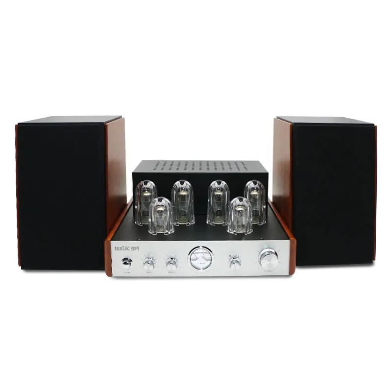 

High Quality turntable multifunctional vintage radio stereo speaker Briefcase vinyl player vacuum tube amplifier with BT