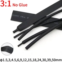 1m diameter 1 550mm no glue heat shrink tubing 31 ratio waterproof wire wrap insulated adhesive lined cable sleeve black