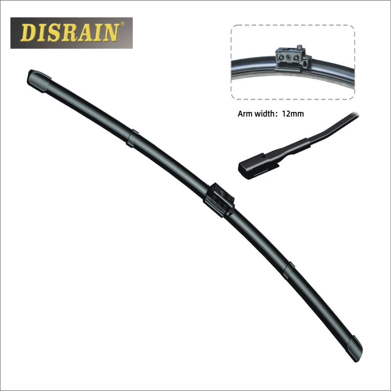

DISRAIN Wiper Blade U Type Universal UJ Hook 26 inches Windscreen Natural Rubber With Belgium Bone LHD/RHD