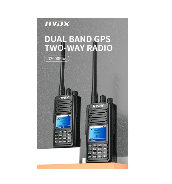 5W D2000Plus DMR Radio AES256 3000 Запись каналов GPS Walkie-Talkie