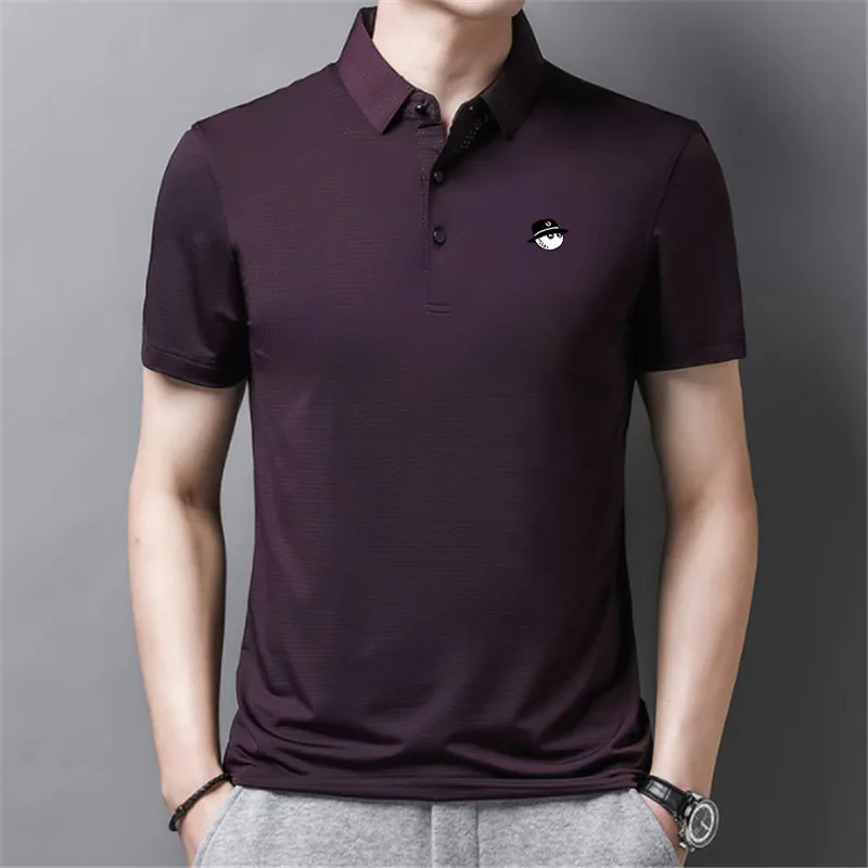 

Golf Shirts Polos Male Tops 2022 Summer New-Design Mens T Shirts Fashion Business Casual Short Sleeve Homm Golf Clothing Shirts