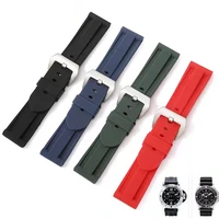 suitable for fat sea high quality solid color silicone camouflage men and women rubber watch accessories