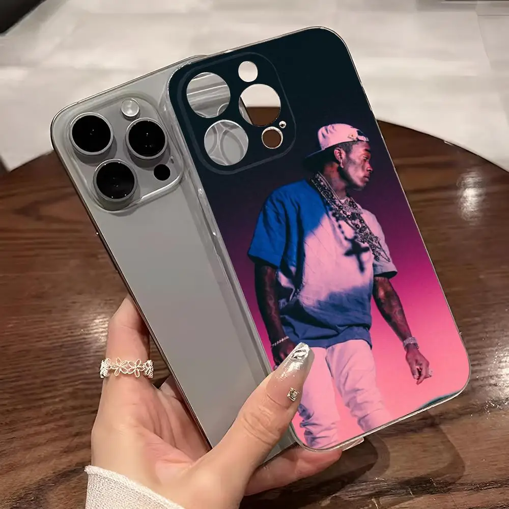 Чехол для телефона Lil Uzi Vert iphone 14Pro 15 11 12 16 Pro Max Mini 8 Plus X XR XS SE2020 прозрачный чехол